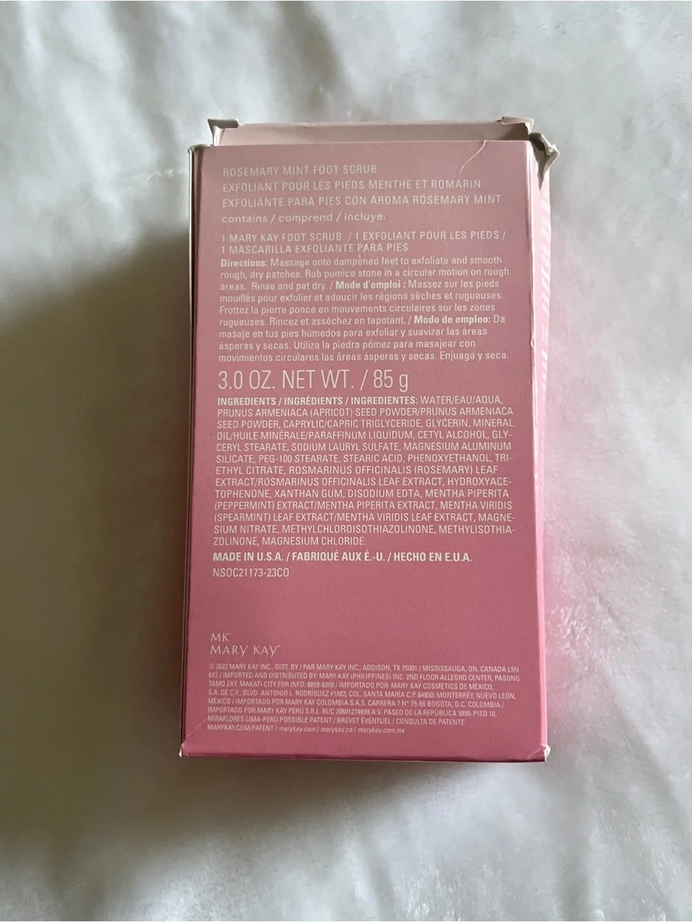 Mary Kay pamper feet